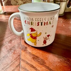 🎄Disney Christmas Mug with Winnie the Pooh in Red and Green